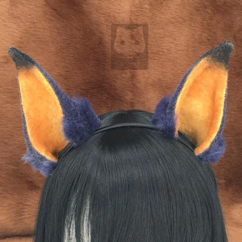 MMGG Noi Arknights Dobermann Cosplay Costum Accesorii Urechi de Câine articole pentru acoperirea capului Hairhoop Pentru Fata pentru Femei