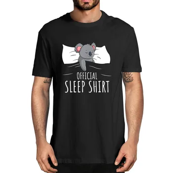 Moda Unisex Din Bumbac 100% Oficial Somn Tricou Koala Iubitor De Distracție Pentru Bărbați T-Shirt Cadou Haine Casual Tee Streetwear Amuzant De Lux Top