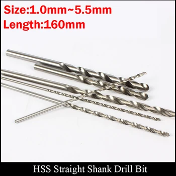 4.2 mm, 4.3 mm 4.4 mm 4.5 mm 4.6 mm, 4.7 mm 160 mm Extra Lungi Lemn Metal, AL Plastic de Mare Viteză din Oțel HSS Direct Shank Twist Drill Bit