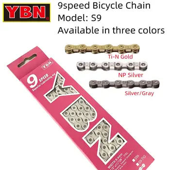 YBN 9 Viteză a Lanțului de 116L Potrivit pentru Shimano Sram Campagnolo Sistem de MTB Biciclete Rutier în Lanț pentru Biciclete Accesorii Biciclete Piese