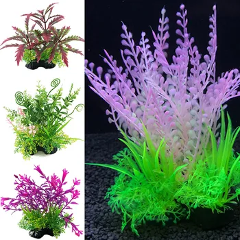 Artificiale De Apă Din Plastic Planta Iarbă Decoratiuni Acvariu, Plante De Acvariu Iarbă Floare Ornament Decor Acvatic Accesorii