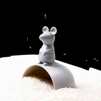 Creative Plastic De Grad Alimentar Orez Lingura De Desen Animat Mouse-Ul Se Spală Orezul Lingura De Cereale Integrale Mică Lopată Cu Mâner De Uz Casnic Instrument De Bucatarie