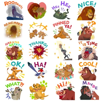 Desene animate Regele Leu Transfer de Căldură etichetele de pe Haine Frumoase Prietenii Simba Copii Haine DIY Patch-uri pe Fier Haine pentru T-shirt