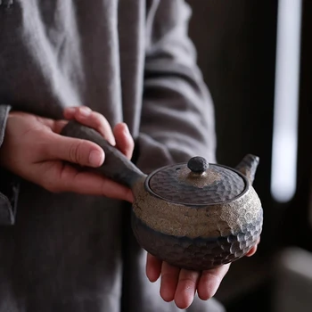 japoneze ceramica ceainic kyusu ceai chinezesc oală drinkware 200ml