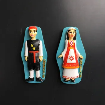 Grecia creativitate culturală turism comemorative decor meserii cuplu costum de magnet magnet de frigider