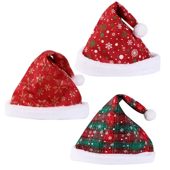 Navidad 2022 Crăciun Pălărie, Ochelari Xmas Party Decor Consumabile Noel Copii Cadou de Craciun pentru Casa Noua Anul 2023 Ornament
