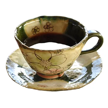 Ceașcă de cafea cu Tavă Set Ceasca Ceai Negru Cana Cana Ceramica Sakura Cupa Sol Cana Ceramica