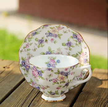 Pastorală bone china ceașcă de cafea placa engleză după-amiază de ceai ceașcă de ceai negru de moda Europene set de cafea de uz casnic set de ceai