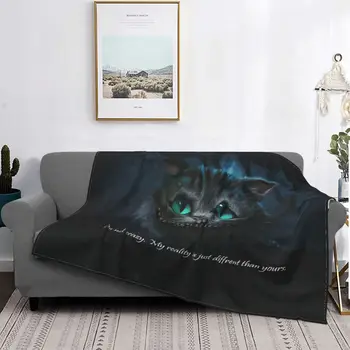 Cheshire Pisica Drăguț Arunca Pături Marfuri Pentru Canapea Ultra-Moale Flanel Arunca Pături Cadouri De Dragoste