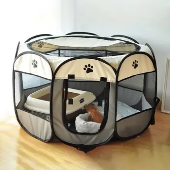 Pisicile Trapa pentru Pisica în Ușă Mare Spațiu Gardul Casei Naștere Gunoi Pliabil Cald de Gunoi de Câine de Companie Incubare Set Complet