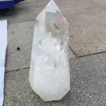 4lb 100% dimensiuni mari Naturale limpede Cristal de cuarț piatră prețioasă punct de reiki de vindecare chakra rock cristal de cuarț bagheta decor