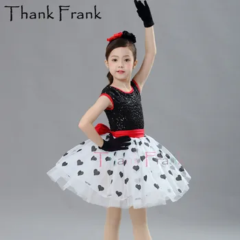 Noul Balet Tutu Dress Pentru Fete Copii Arcul Balerina Rochii De Printesa Copiii Adult Sequin Inima Fusta De Dans Latino, Costume De C580