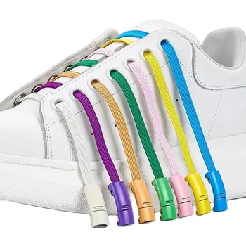 Multicolor sistem de Blocare Magnetic șireturi Fără cravată Sireturile Elastice Adidași de dantelă Pantof Copii Adulți Rapid Șireturile O Mărime se Potrivește Tuturor Pantofi