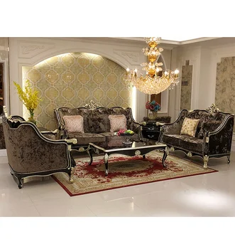 Europene canapea combinație living detașabil și lavabil pânză de artă neoclasică din lemn masiv de lux, trei persoane, modelul de familie