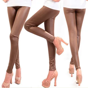 Noua Sexy Moda Toamna Iarna Faux Din Piele Jambiere Pentru Femei Lady Leggins Pantaloni 852111