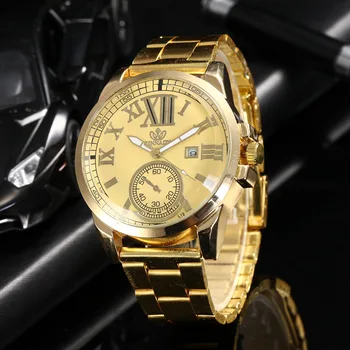 Ceas Casual Moda pentru Bărbați Ceasuri de Aliaj Rezistent la socuri Cadran Rotund Cuarț Ceas Marca Sport de Lux Ceas Calendar 2021 Vânzare
