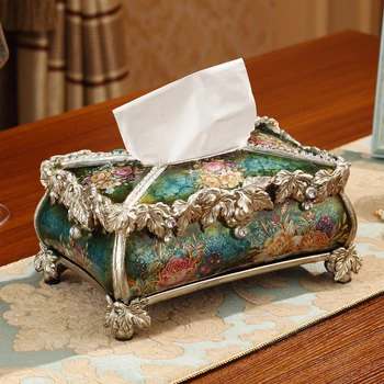 Europene prosop de hârtie cutie de lux high-end șervețel cutie accesorii pentru casa sufragerie masa de ceai ornamente creatoare de moda sertar