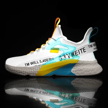 Nouă Bărbați adidași noi pantofi de lumină moda casual de funcționare elastic de agrement în aer liber, plasă de vară sport tenis om de mers pe jos 2022