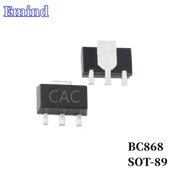 100buc BC868 Tranzistor SMD Amprenta SOT-89 Silkscreen CAC Tip NPN 20V/2A Bipolar Tranzistor Amplificator