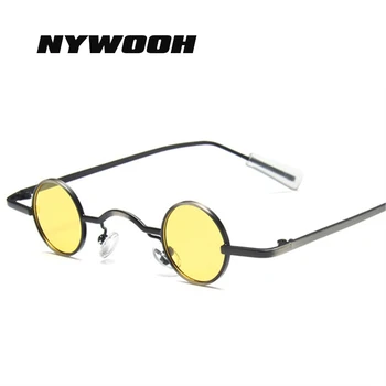 NYWOOH Mici, Rotunde ochelari de Soare Femei Bărbați Polarizat Ochelari de Soare de Conducere Vintage din Metal Steampunk Ochelari de soare UV400