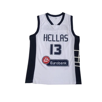 BG baschet tricouri HELLAS 13 jersey Broderie de cusut în aer liber sport Hip-hop filmul jersey bule albe de vară 2020 mare
