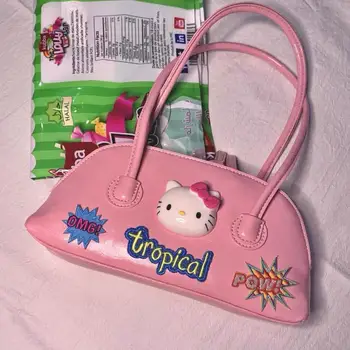 Kawaii Sanrio Accesorii Axila Geanta Hello Kittys Frumusete Drăguț Creative Spice Girl Retro Bomboane Shell Sac Sac Messenger Fete Cadou