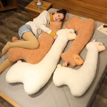 Kawaii Mare Alpaca Jucărie de Pluș Japoneză Alpaca Moale Oaie Umplute Lamă de Animale Păpuși Somn Perna Decor Acasă Păpuși pentru Copii Fete