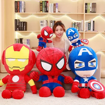 Disney Marvel Jucării De Pluș Spider Man, Căpitanul America Avengers Păpuși De Pluș Perna De Animație Figura Copil Copii Plushies Cadou