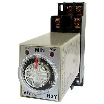 0-3 Minute de 3M Timer H3Y-2 Putere Pe Timp de Întârziere Releu 8 Pini cu Mufa AC220V/AC110V/DC24V/DC12V