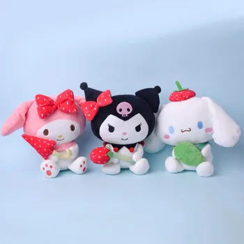 Sanrio Kawali Kuromi Hello Kitty Melodia Mea Cinnamoroll Pernă de Pluș Jucării de Pluș capsuni Umplute Papusa pentru Copii cadouri