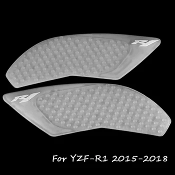 Motocicleta Transparent Rezervor de Gaz Partea de Tracțiune Genunchi Protector Anti-Alunecare Pad Pentru Yamaha YZF-R1 YZFR1 2015-2018