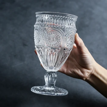 Nordic Plumb Sticlă Europene Relief Pahar de Sampanie Vin Spumant Vin de Struguri Cocktail de Sticlă sticlă de Sticlă