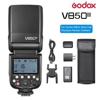 Godox V850III 1/8000s 2600mAh Li-ion Flash aparat de Fotografiat de Înaltă Speedlite pentru Fuji Olympus Panasonic