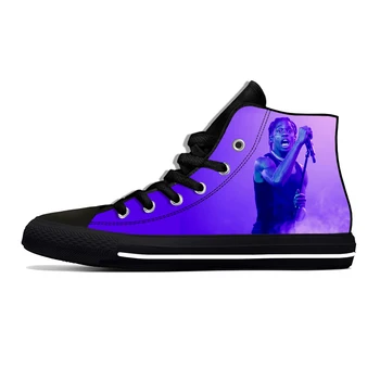 Hip Hop Rapper, Cântăreț de Rap Travis Scott ASTROWORLD Casual Pânză Pantofi de Înaltă Top Respirabil Usoare de Imprimare 3D Bărbați Femei Adidași