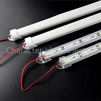 2 buc 50cm DC12V SMD 5630/5730 LED Rigide, Benzi cu LED-uri de Lumină Bar+pc cover LED Bar tub de Lumină (alb cald / alb rece)