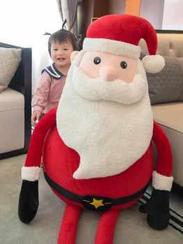 supradimensionate Moș Crăciun jucărie de pluș gigant pat îmbrățișare papusa perna cadou de Crăciun de decorare 59inch 150cm DY50902