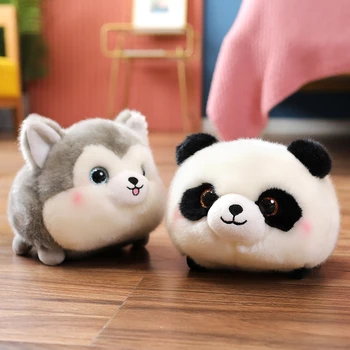 20cm cu Blană Panda Husky Jucărie de Pluș Umplute Animale Minunat Iepure de Grăsime de Porc, Vaci Papusa Drăguț Potoli setea Plushies Cadouri de Ziua de nastere a Copilului Fata