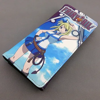 Anime Fairy Tail Lung Portofel Lucy/Natsu/desen Animat Elza Geanta Barbati Femei Cadou Geanta cu Bani