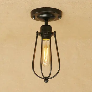 IWHD LED Lumina Plafon lămpi de Epocă de Fier Lampă de Tavan Dormitor Acasă Corpuri de Iluminat Luminarias de techo Bucătărie Plafondlamp