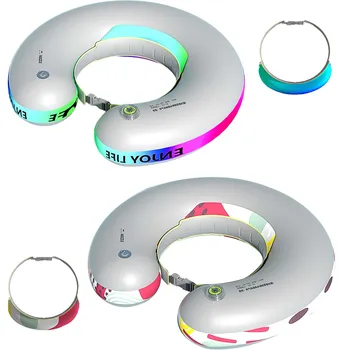 Vara Automată Gonflabile Înot Inel Piscinei Pentru Adulti Copii, Plajă, Înot Cerc Inel De Gât Saltea Accesorii Piscina