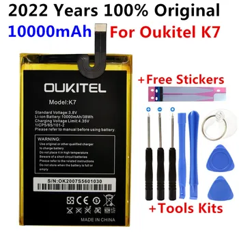100% Original 10000mAh Baterie Înlocuire de Înaltă Calitate Pentru Oukitel K7 Telefon Inteligent Bateria Baterii+Instrumente