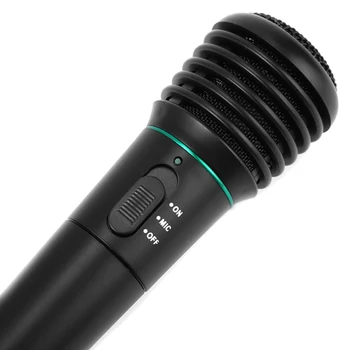 De vânzare cu amănuntul cu fir Și fără Fir 2In1 Portabil Microfon, Receptor Sistem Unidirecțional De Discursuri Întâlniri de Karaoke, Spectacole de