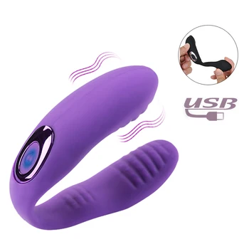 10 Moduri De Vibratoare Pentru Cuplurile G-Spot Stimula U Tip Wireless Silicon Vibrator Chilotei Sex Feminin Se Masturbeaza Jucarii Sexuale Pentru Femei