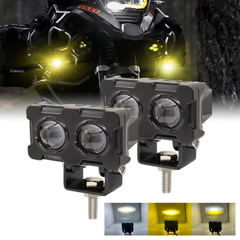 2 buc Motocicleta Faruri LED Ben Reflectoarelor Externe DRL Auxiliare Ceață de Lumină High/Low Beam Pentru Motocicleta Biciclete 4X4 Off-road