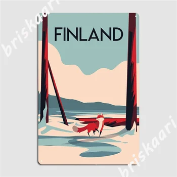 Finlanda A Călători Poster Placa De Metal Poster Pictură Murală Pub Garaj Epocă Pictura Decor Tin Semn Postere