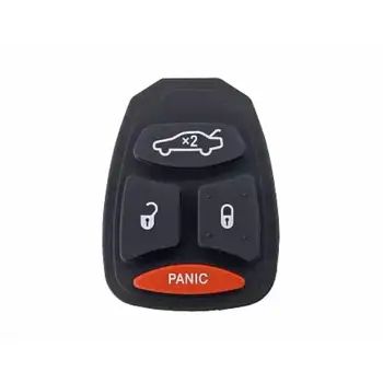 3+1 Butoane de Panică Mare de Cauciuc Butonul Pad Pentru Chrysler 4B pad-Cheie pentru a se Eschiva de la Distanță Masina Cheie Cazuri Acoperă