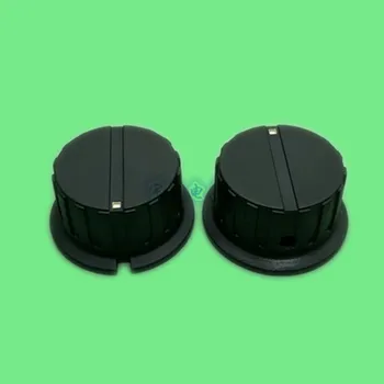 5 Bucata Buton PN-8C capac de plastic negru miez de cupru buton capac 35 * 18mm rotund gaura interioara 6,35 mm