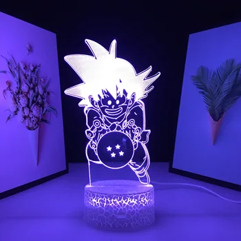 3D LED Dropship Figura Anime Lumina de Noapte Manga Lampa de Masa pentru Copil Ziua de nastere Cadou Copil de Decorare Dormitor Lumina de Noapte Acril