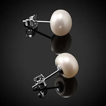 Fabrica de Vânzări Directe 7-8Mm, Perle de Argint Cercei Stud Pentru Femei Fete