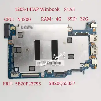 PENTRU Lenovo Ideapad 120S-14IAP Laptop asus Placa de baza CPU:N4200 RAM:4G SSD:32G P/N:431203319040 FRU:5B20P23795 5B20Q55337